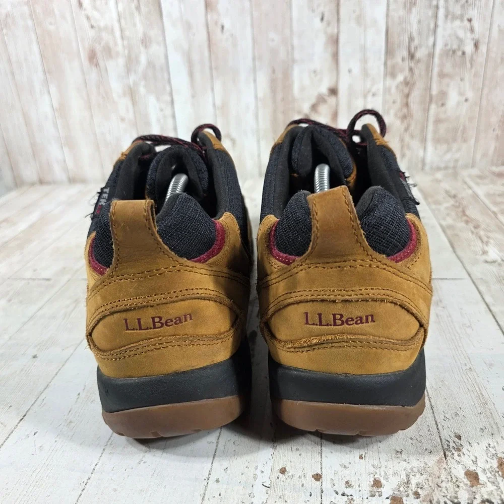 LL Bean Tek 2.5 Waterproof Hiking Shoes Mens 11 Wide Tan Black Primaloft 296513